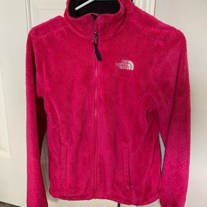 XS Pink Fuzzy The NorthFace Jacket